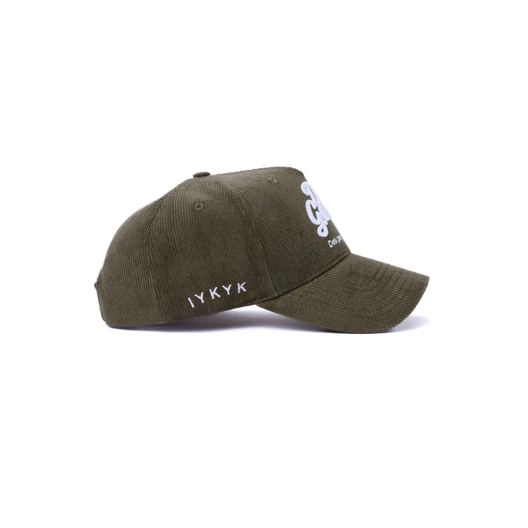 CORDADROY LOGO - Olive/White - Image 7