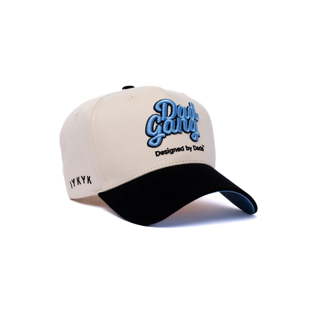 Dad Gang Logo Hat - Blue & Cream - Image 2