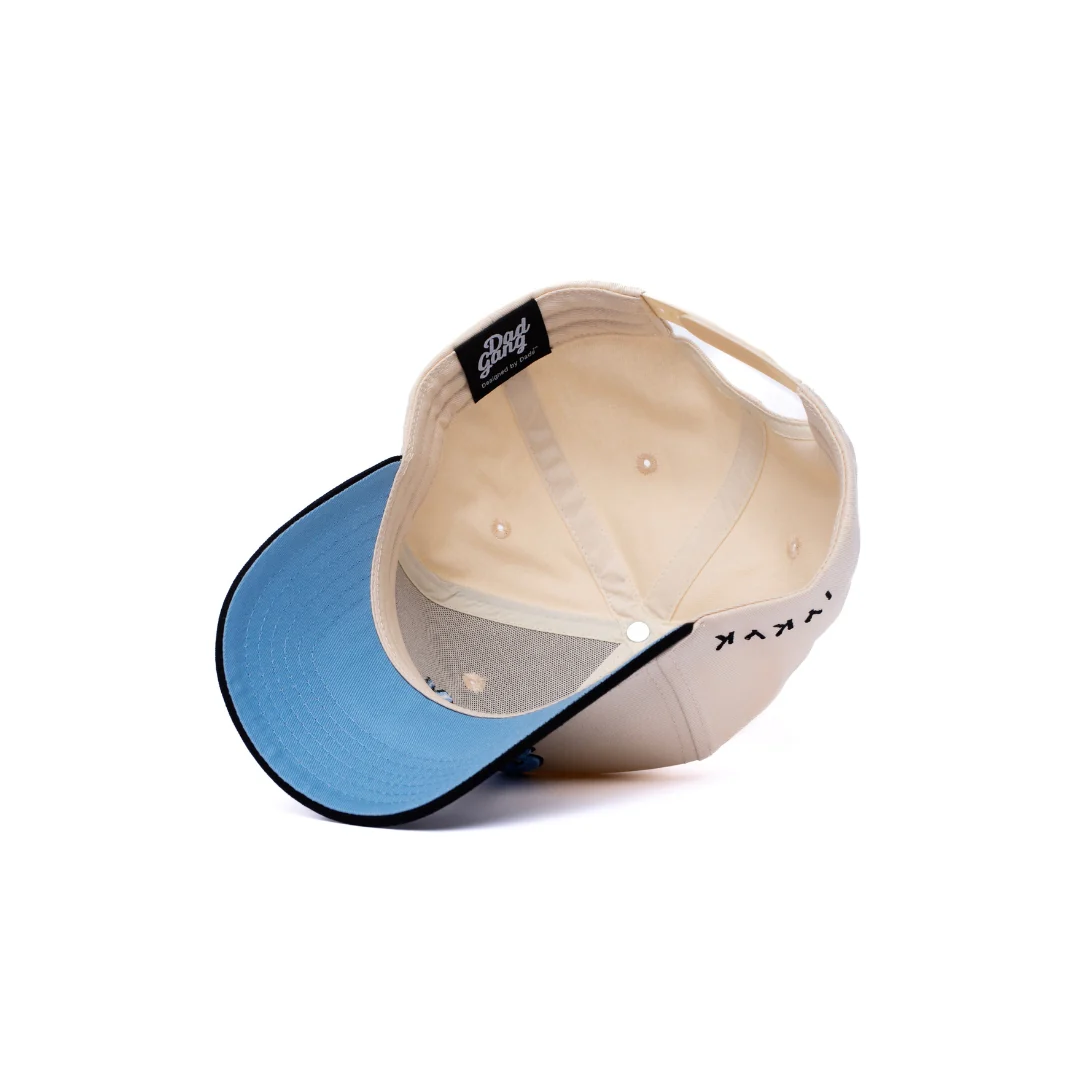 Dad Gang Logo Hat - Blue & Cream - Image 3