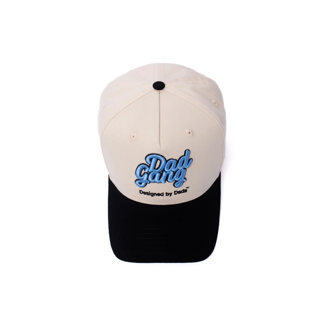Dad Gang Logo Hat - Blue & Cream - Image 5