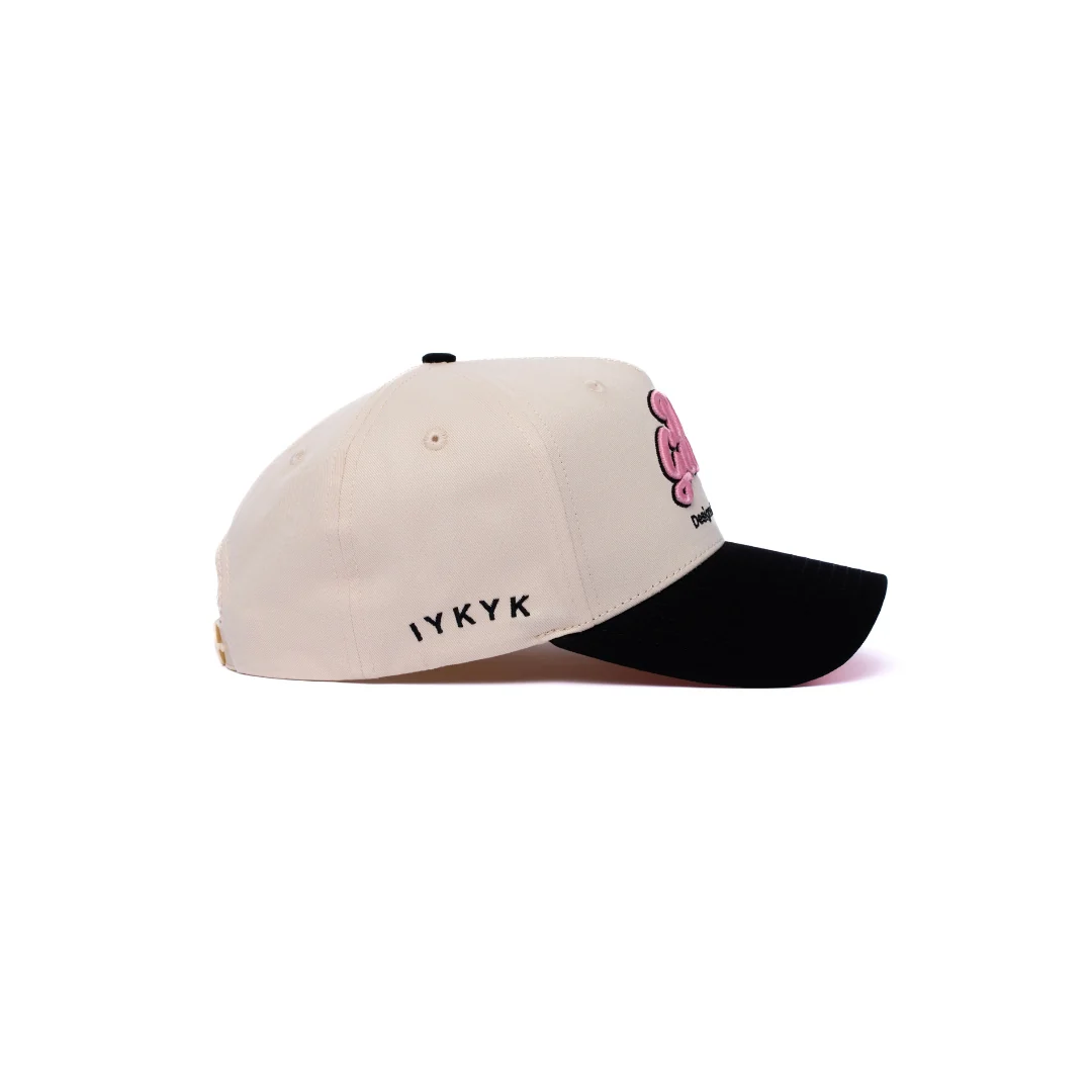 Dad Gang Logo Hat - Pink & Cream - Image 6