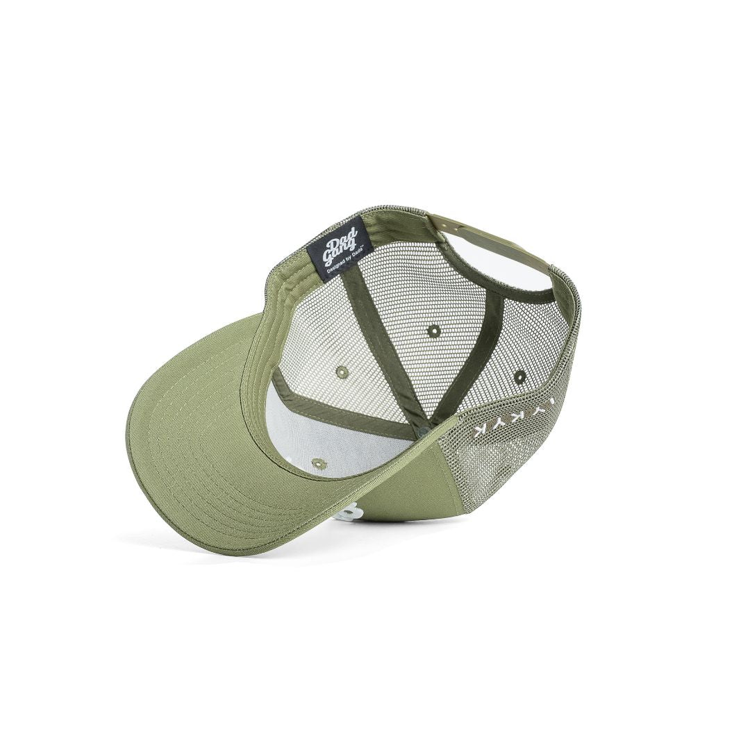 Dad Gang Trucker - Olive - Image 5