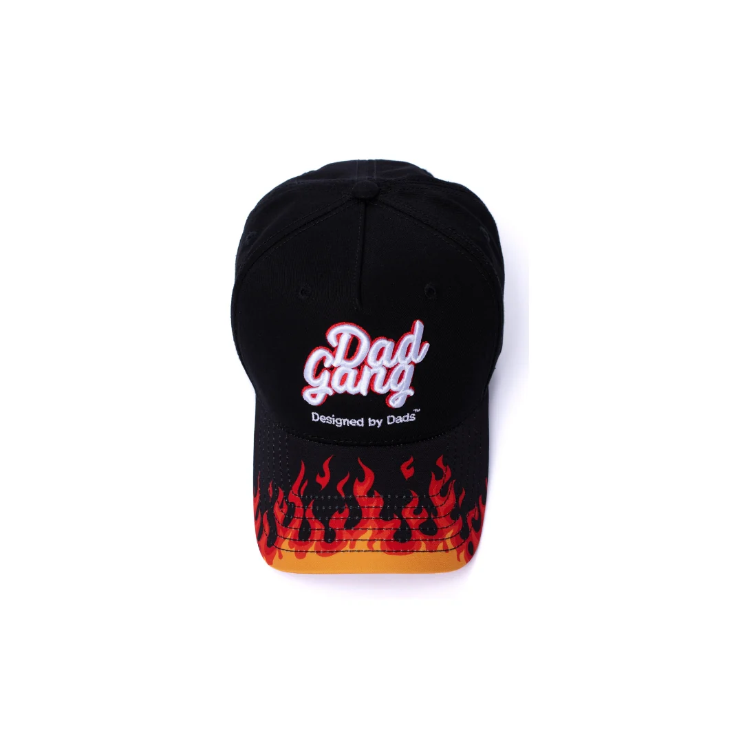 Dad on Fire - Black w/ Black Brim - Image 4