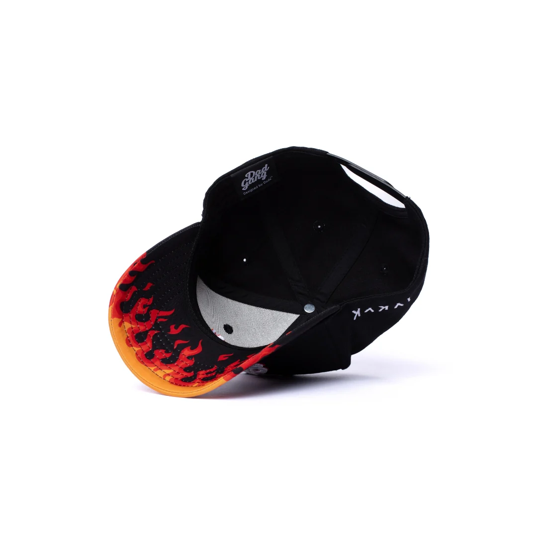 Dad on Fire - Black w/ Black Brim - Image 5