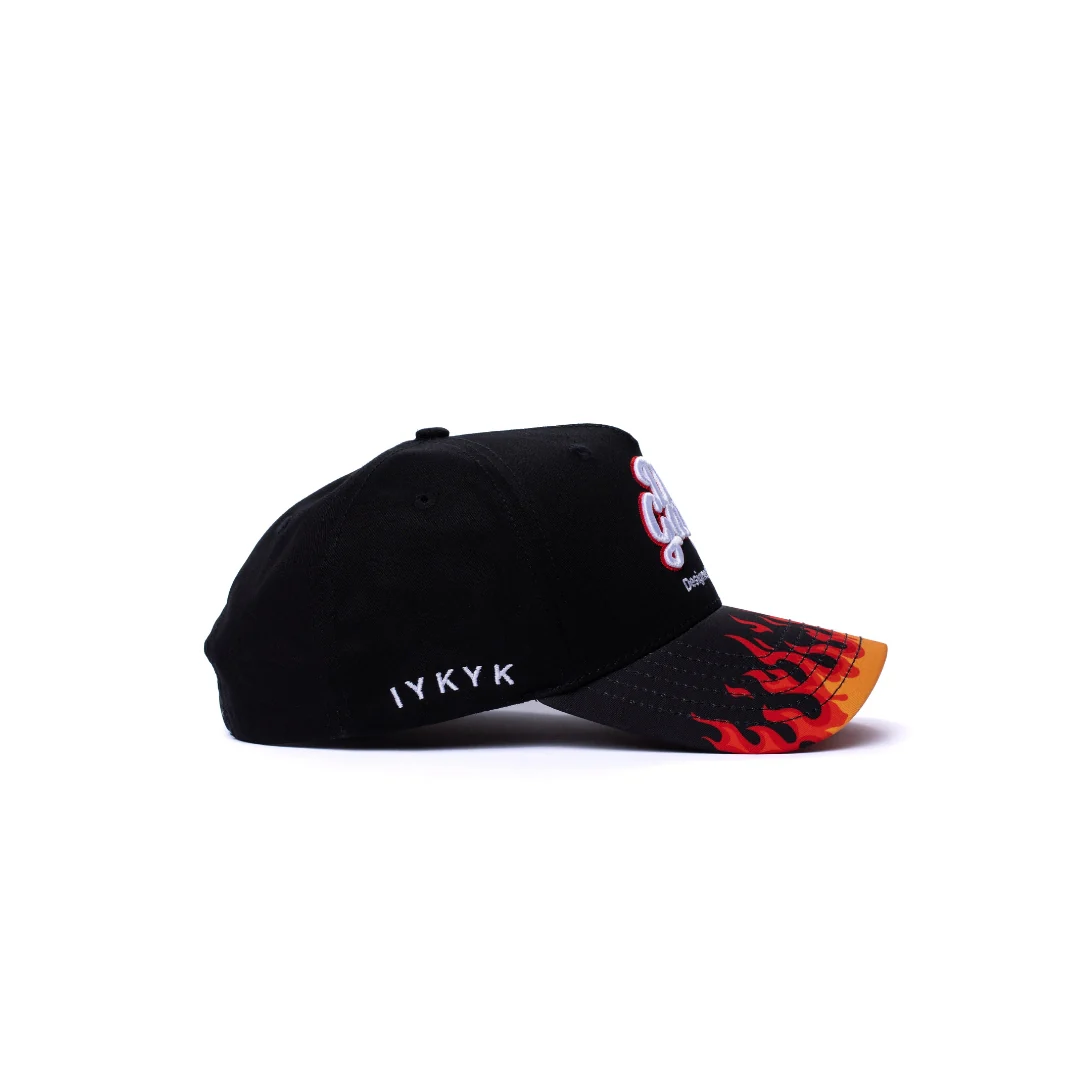 Dad on Fire - Black w/ Black Brim - Image 7