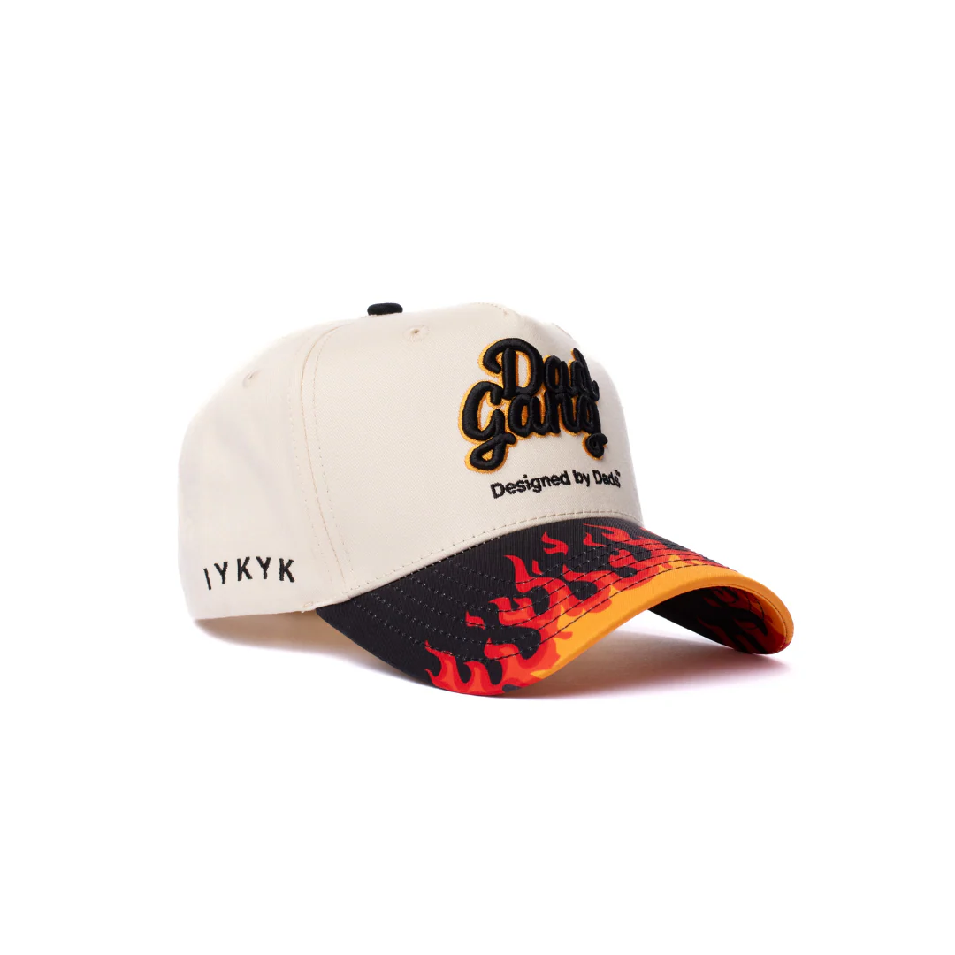 Dad on Fire - Cream w/ Black Brim - Image 3