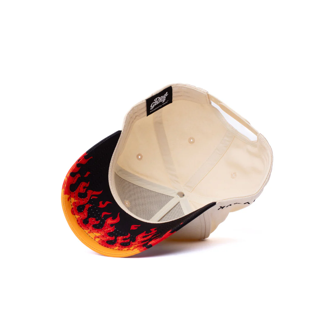 Dad on Fire - Cream w/ Black Brim - Image 4