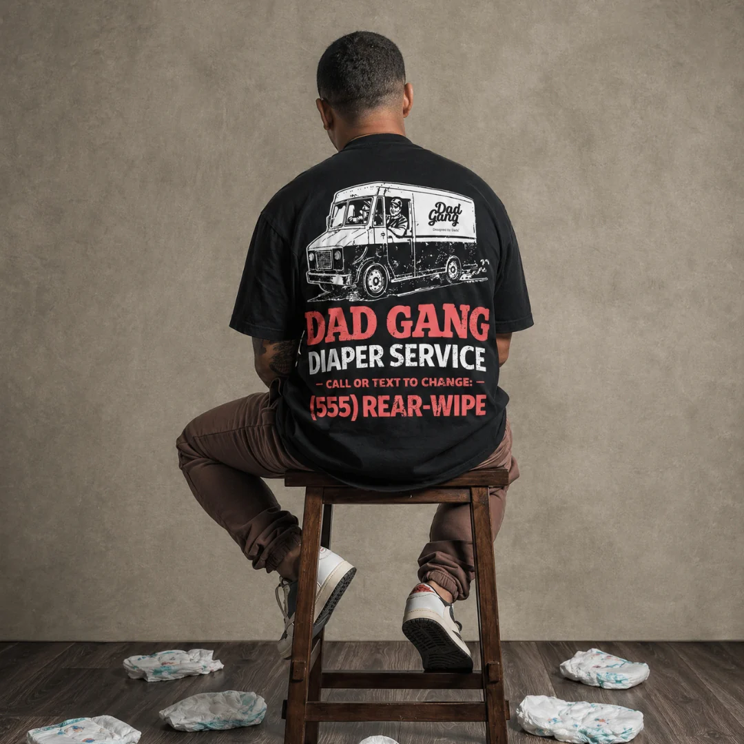 DG Tee - Diaper Service Black - Image 3