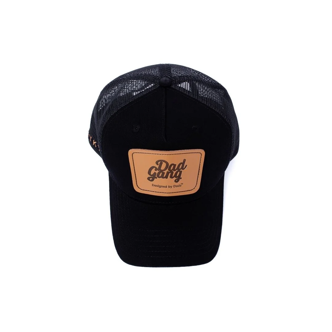 Leather Patch Trucker - Black/Brown - Image 5