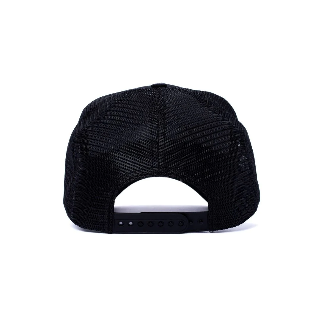 Leather Patch Trucker - Black/Brown - Image 6