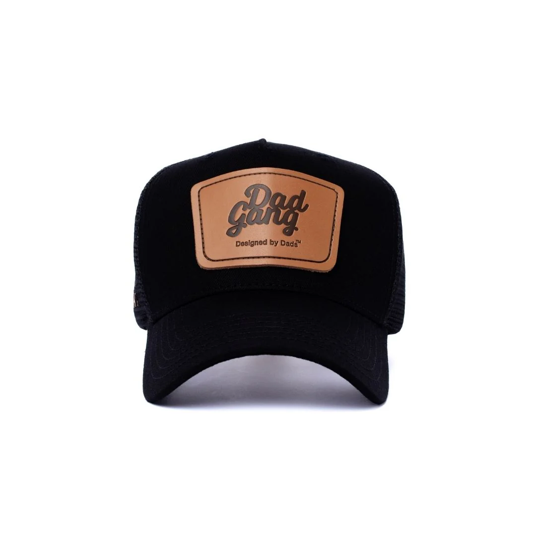Leather Patch Trucker - Black/Brown - Image 9