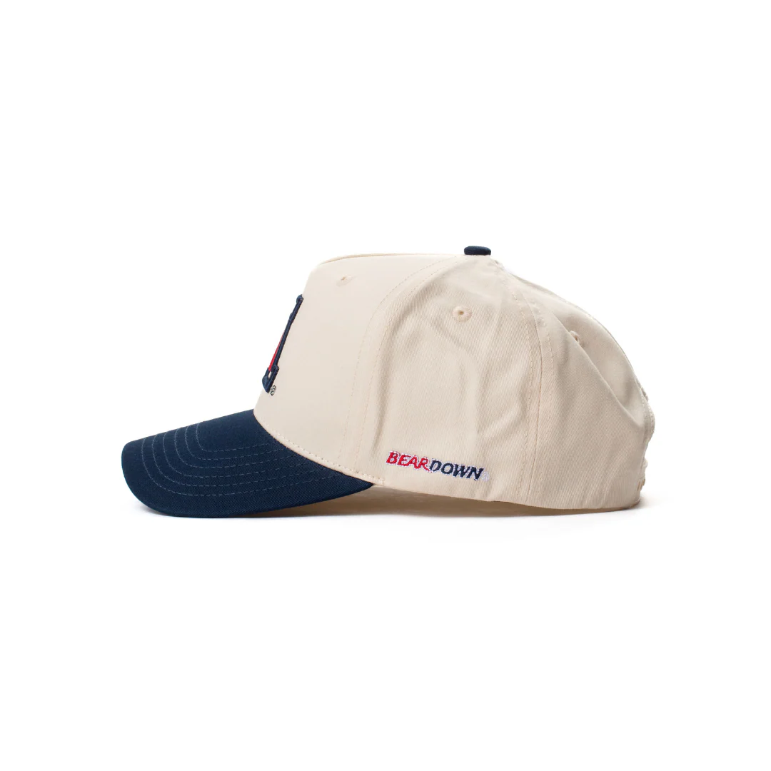 University of Arizona Logo Hat Cream & Blue - Image 4